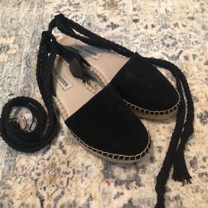 Steve Madden Black Espadrille Sandals
